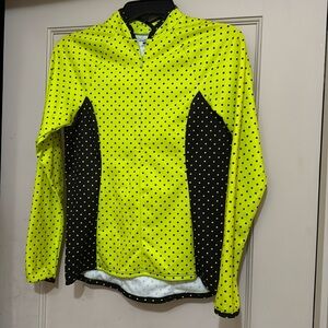 Small, long-sleeved bright long-sleeve bicycle jersey, brand new!